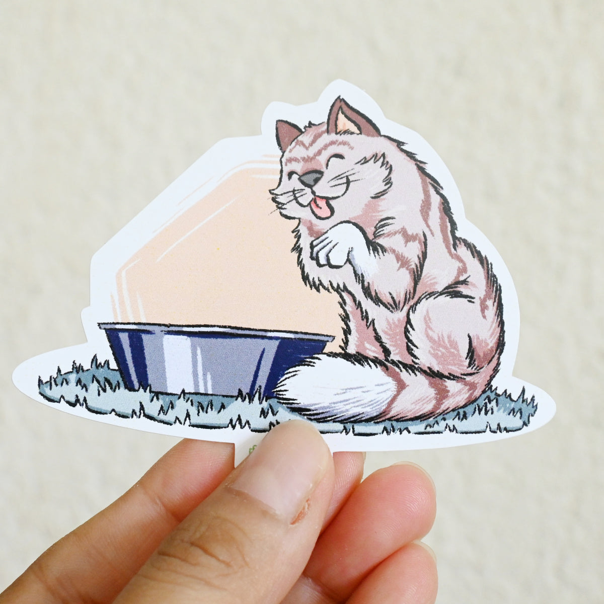 Paquete de 6 stickers de gatitos
