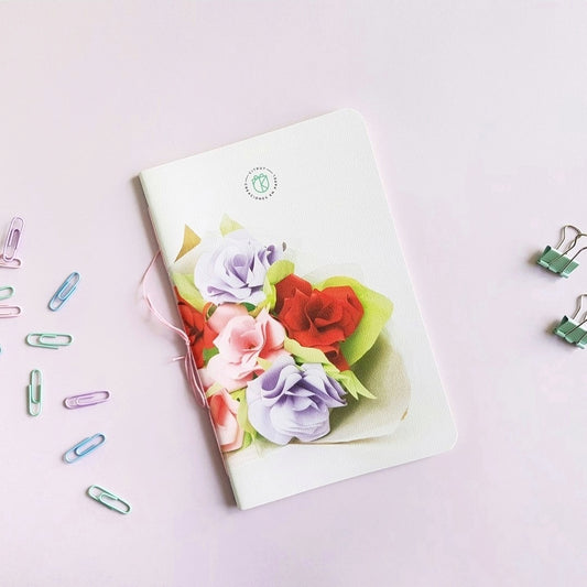 Libreta bouquet de rosas