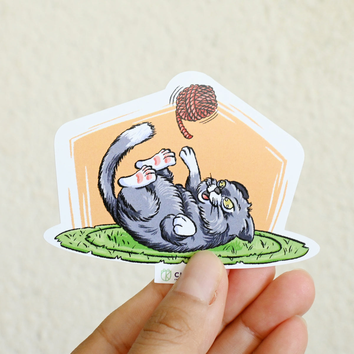 Paquete de 6 stickers de gatitos